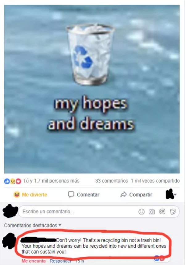 hopes and dreams recycle bin