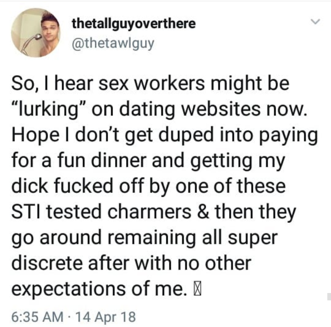 meme - sex workers lurking on dating sites