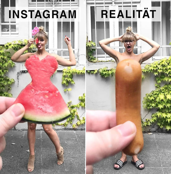 instagram vs reality funny