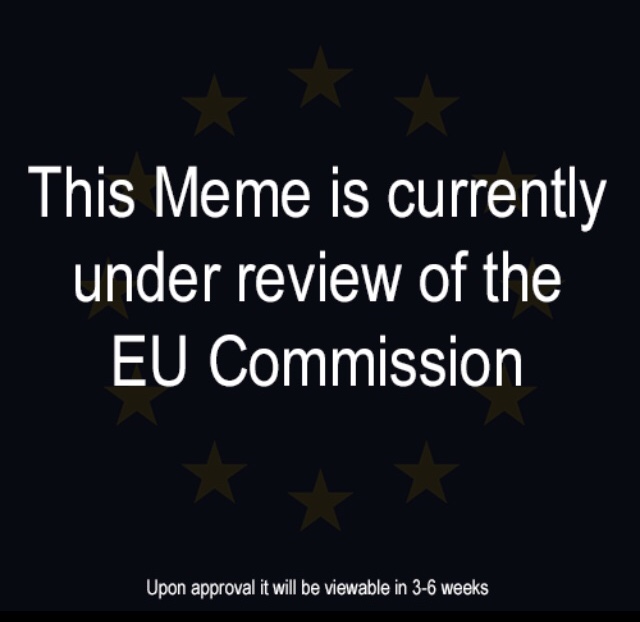 memes - eu meme censored - This Meme is currently under review of the Eu Commission Upon approval it will be viewable in 36 weeks