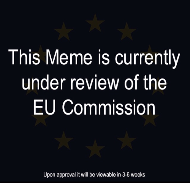 memes - eu meme censored - This Meme is currently under review of the Eu Commission Upon approval it will be viewable in 36 weeks