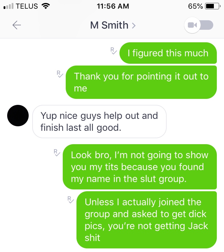 Woman Doesn't Know Why She Gets Dick Pics From Random People Until A "Nice Guy" Tells Her
