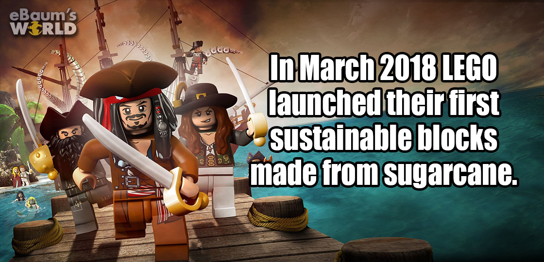 lego pirates of the caribbean - eBaum's World In Lego launched their first sustainable blocks made from sugarcane.