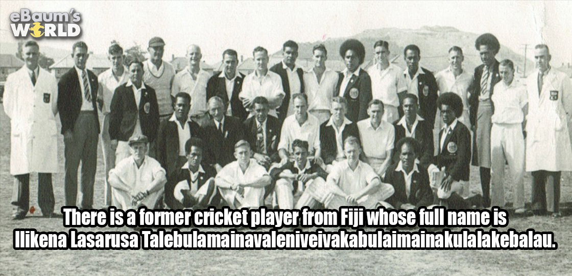 software engineering - eBaum's World There is a former cricket player from Fiji whose full name is lna Lasarusa Talebulamainavaleniveivakabulaimainakulalakebalau.