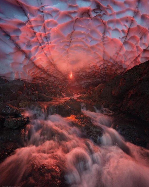 ice cave volcano kamchatka