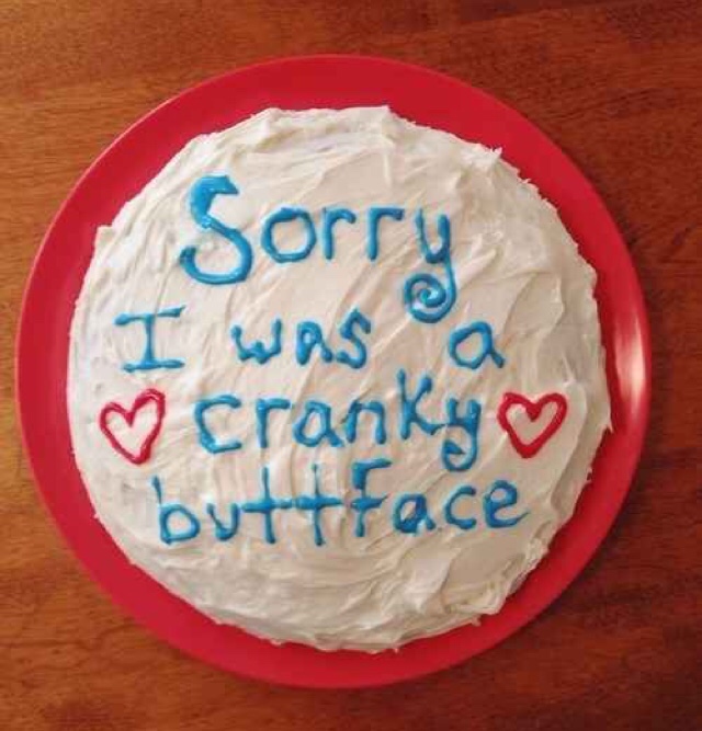 buttercream - Sorry cranky v buttface