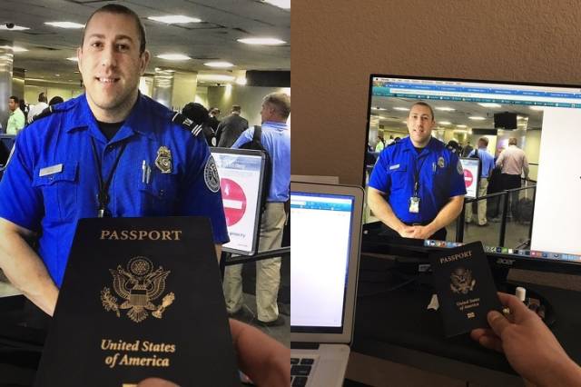 passport at customs. passport and computer with customs image online.