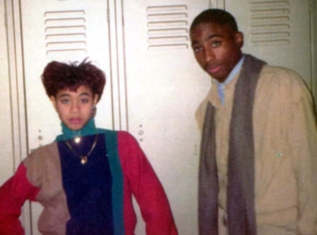 Jada Pinkett Smith was friends with Tupac Shakur in high school in Baltimore in the late 80s (shown here) up until his death in 1996.