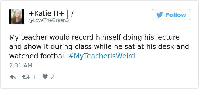 lena dunham fathers day - Katie H 1 TheGreen3 My teacher would record himself doing his lecture and show it during class while he sat at his desk and watched football 471 2