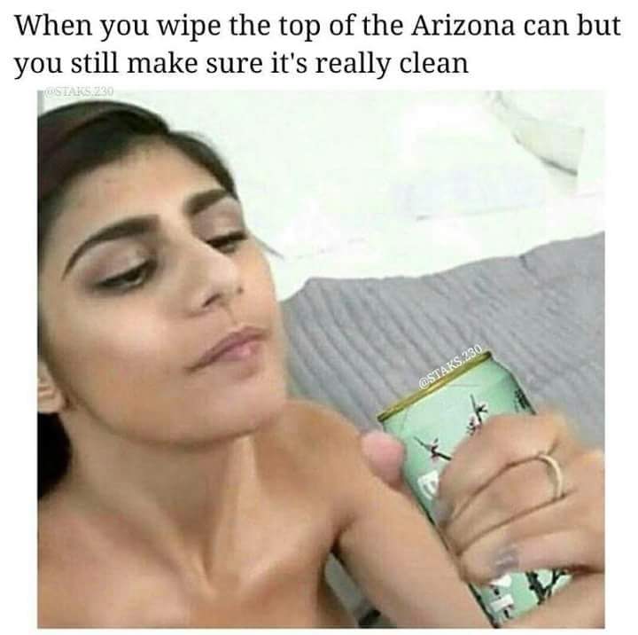 beauty - When you wipe the top of the Arizona can but you still make sure it's really clean WASTAKS230 . 230
