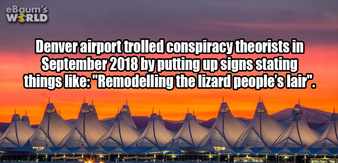 obama birth certificate bin laden - eBaum's World Denver airport trolled conspiracy theorists in by putting up signs stating things "Remodelling the lizard people's lair".