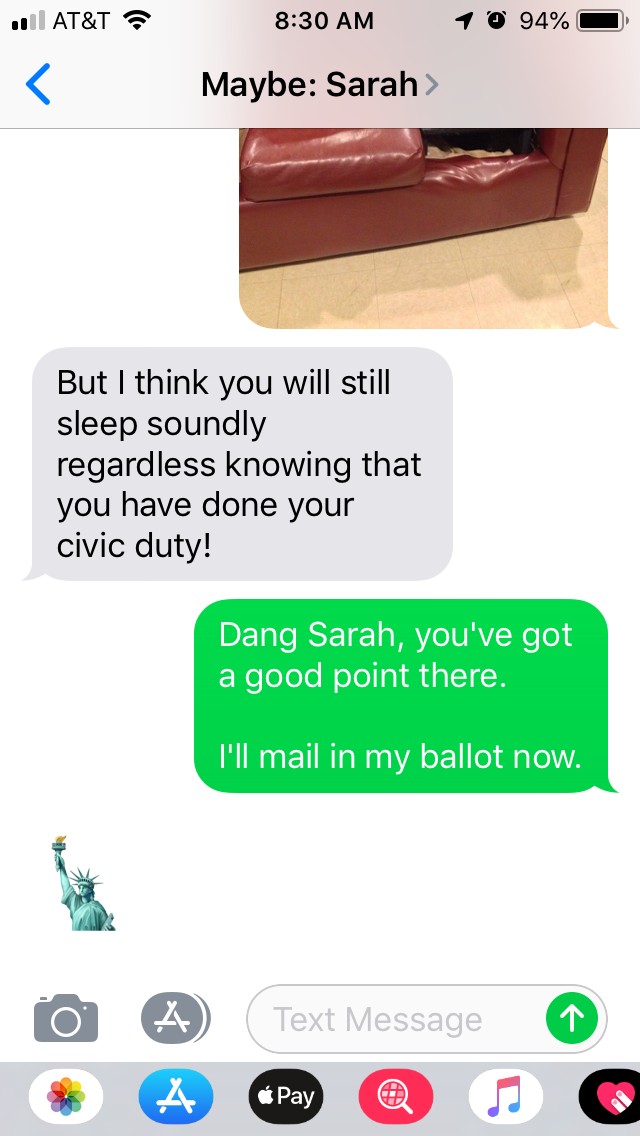 Guy Finds A Friend In A Vote Reminder Bot