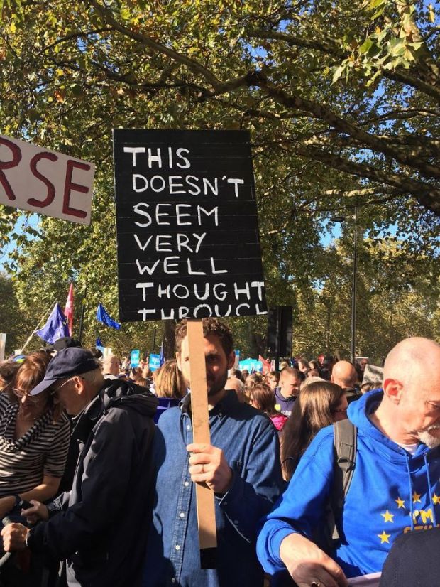 brexit funny sign - This Doesn'T Seem Very Well Thought Turoucl