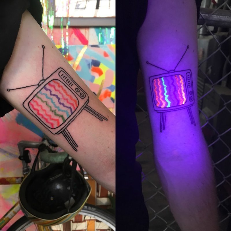 glow in the dark temporary tattoo