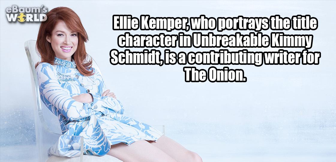 elli kemper modeling - eBaum's Wrld Ellie Kemperwho portrays the title character in Unbreakable Kimmy Schmidt is a contributing writer for The Onion