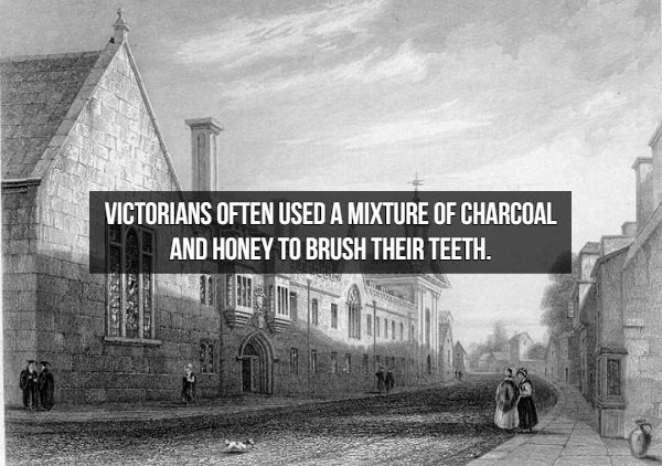 almshouse - Victorians Often Used A Mixture Of Charcoal And Honey To Brush Their Teeth.