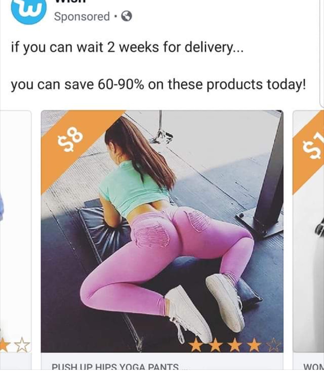 sitting - Sponsored if you can wait 2 weeks for delivery... you can save 6090% on these products today! $8 Push Up Hips Yoga Pants Won