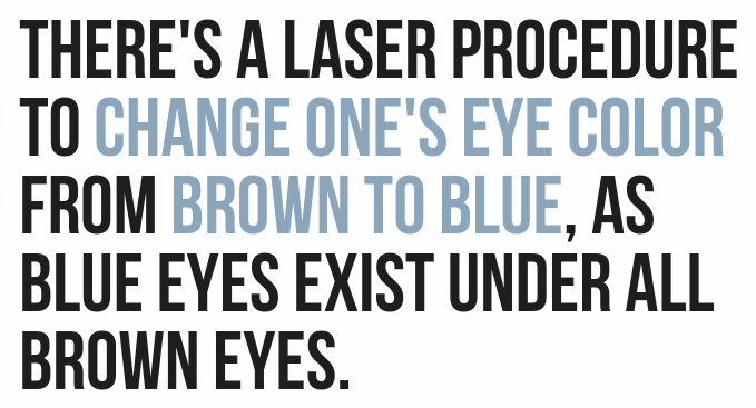 col de l'iseran - There'S A Laser Procedure To Change One'S Eye Color From Brown To Blue, As Blue Eyes Exist Under All Brown Eyes.