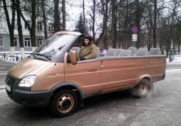 russia - weird russian car