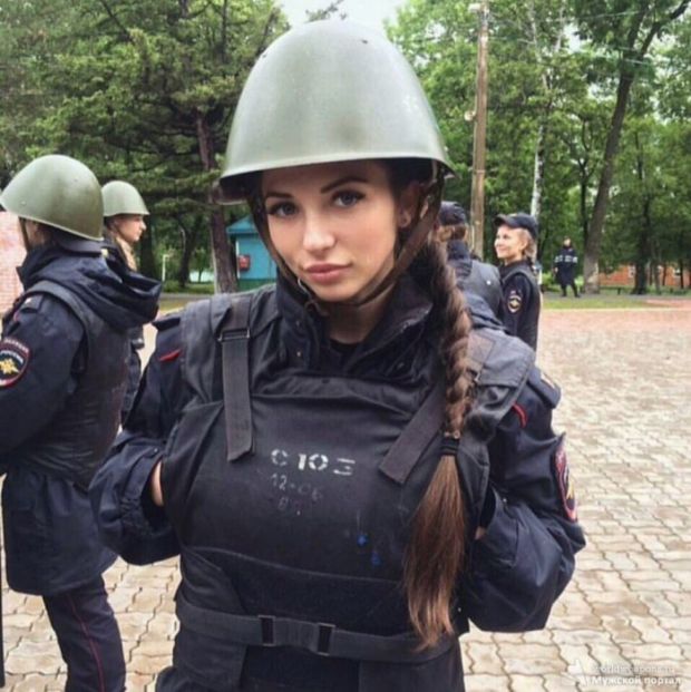 russia - hot russian girl police officer