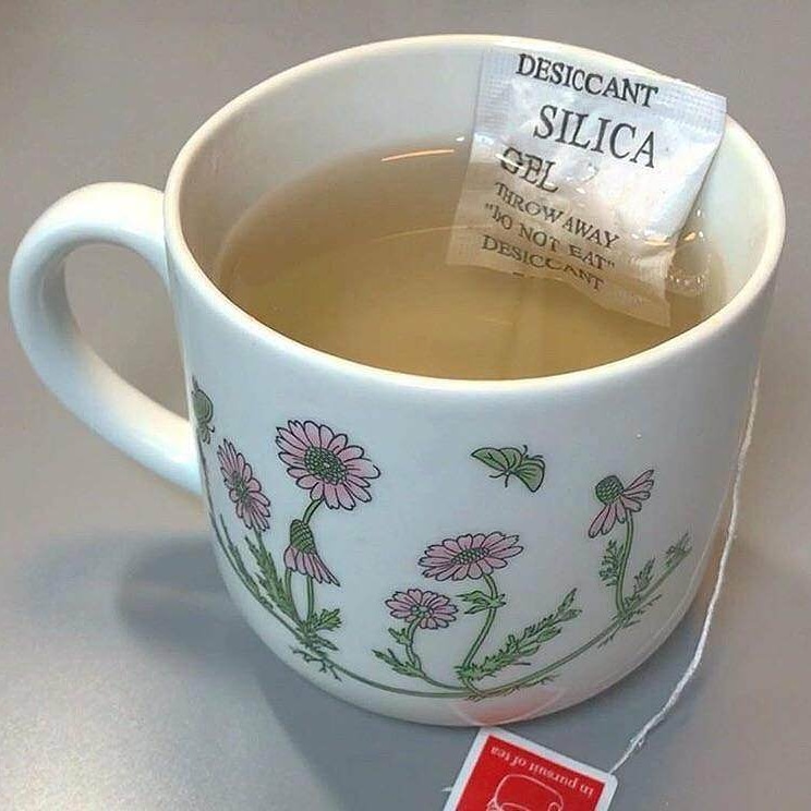 cursed image tea - Desiccant Silica Sel Throw Away "O Not Eat" Desioont Bd