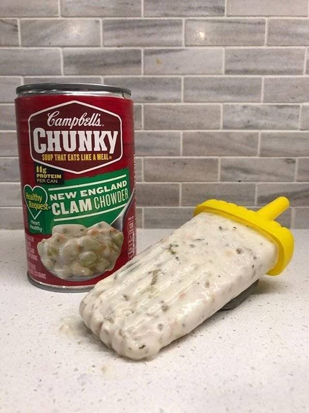 clam chowder popsicle - Campbells. Chunky Soup That Eats A Meal Ilg Protein Per Can y New Englan Vsclam Chowder