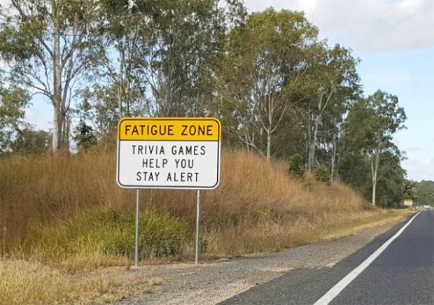 A road that had many people falling asleep suddenly saw these.