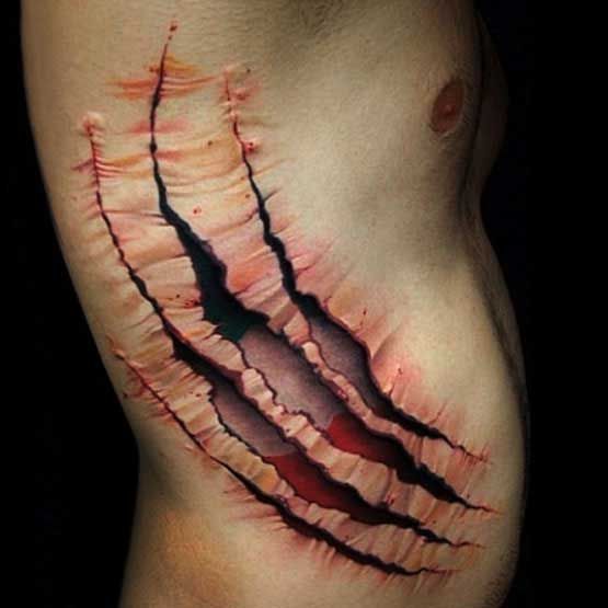 3d scar tattoo