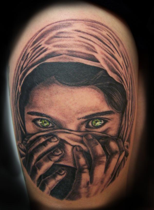 tattoo portrait eyes