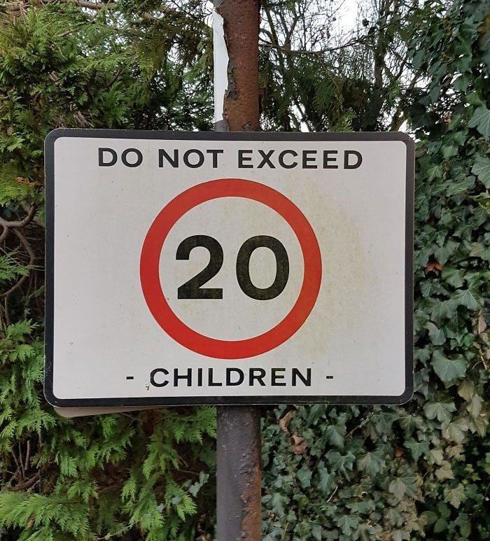 design fails - Do Not Exceed 20 Children