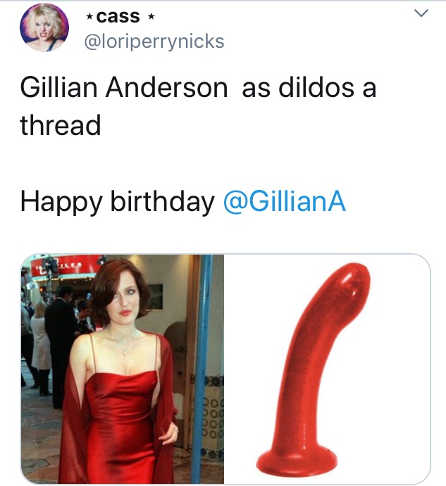 cass Gillian Anderson as dildos a thread Happy birthday
