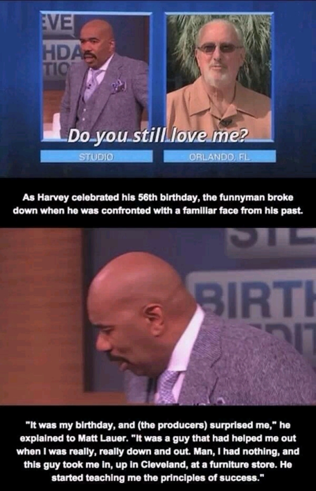 Steve Harvey Shares A Story That Will Hit You Right In The Feels