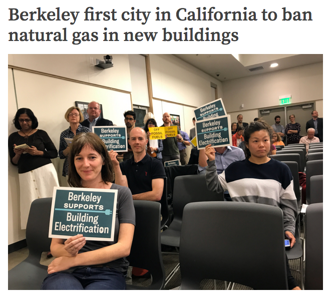 building electrification berkeley - Berkeley first city in California to ban natural gas in new buildings Berkeley Berkeley Supports Building Electrification Brilication Berkeley Supports Building Electrification