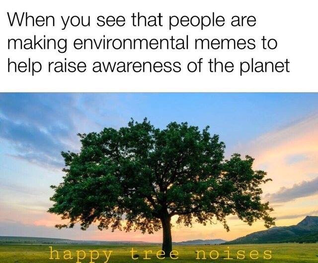 fast growing shade trees - When you see that people are making environmental memes to help raise awareness of the planet happy tree noises