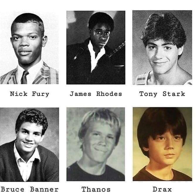 Avengers' Yearbook Photos That Will Make You Want To Fight Thanos Yourself