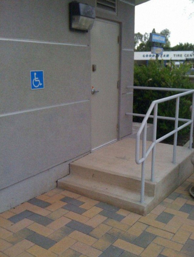 handicapped stairs fail