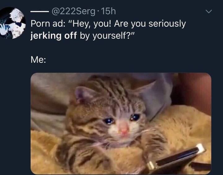 hey you are you seriously jerking off - . 15h Porn ad "Hey, you! Are you seriously jerking off by yourself?" Me