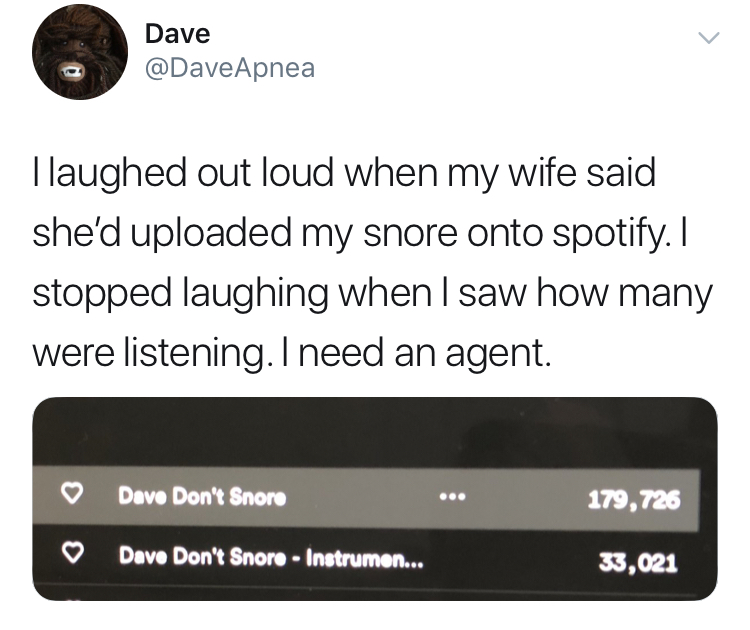Woman Hates Her Husbands Snoring So Much She Uploads It To Spotify