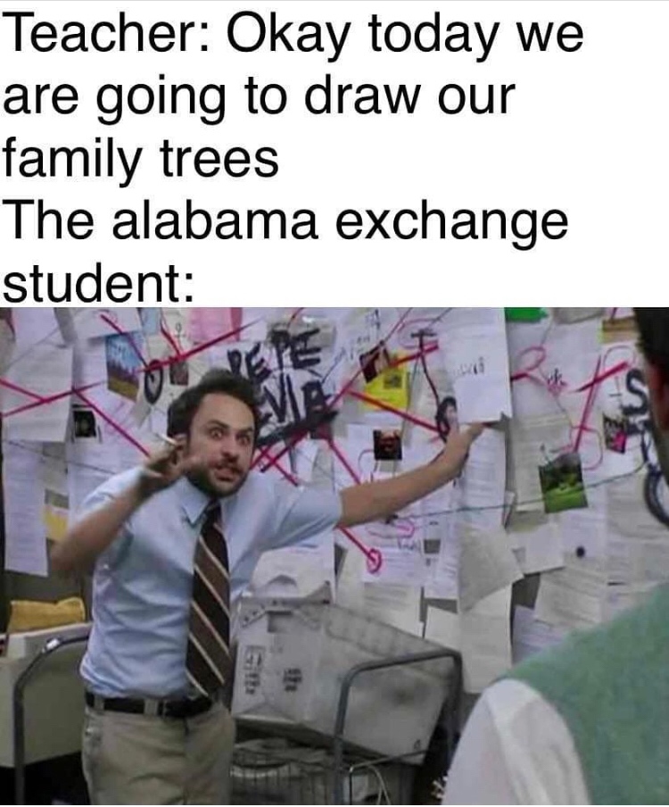 huckleberry finn memes - Teacher Okay today we are going to draw our family trees The alabama exchange student