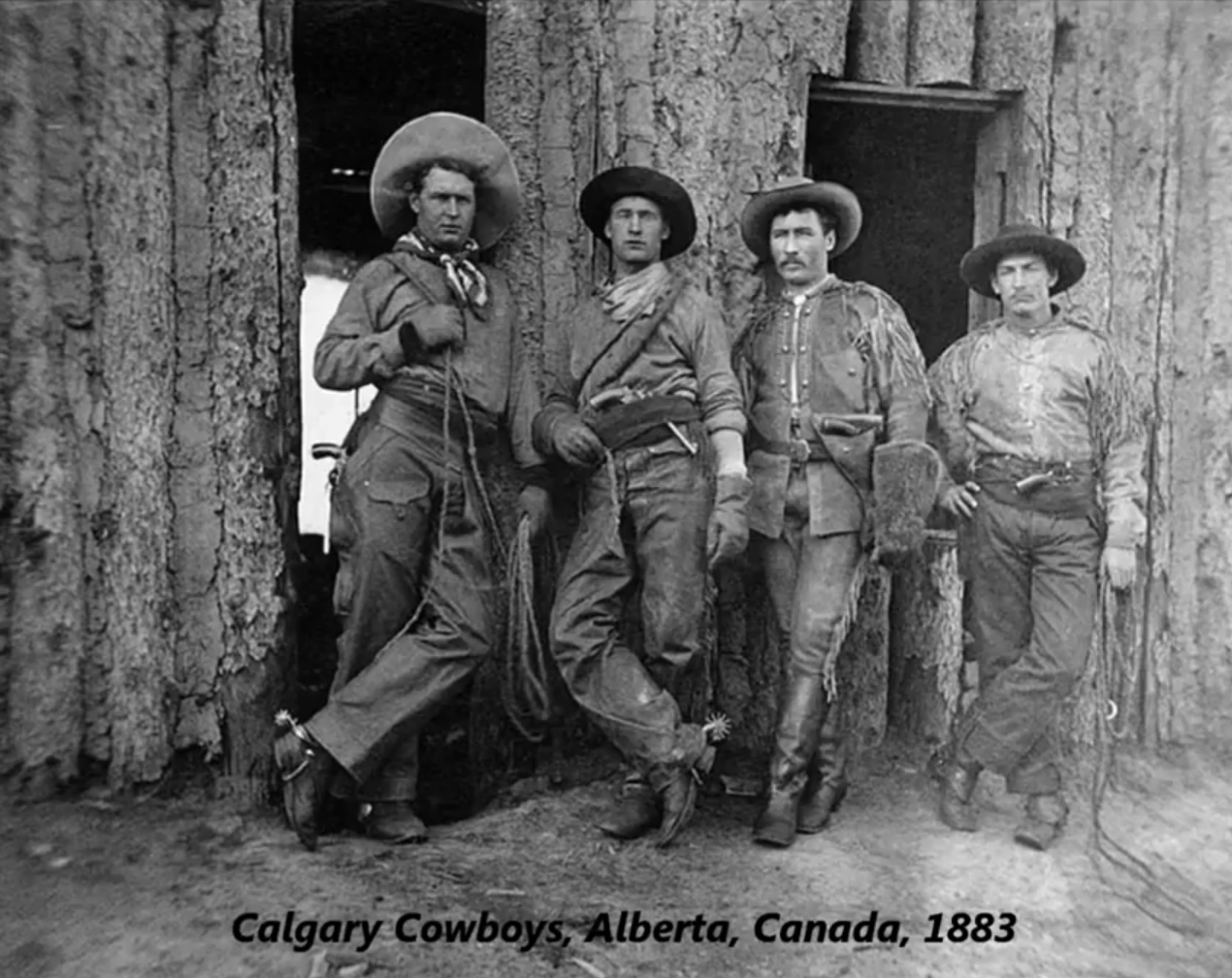 19th century cowboy - Calgary Cowboys, Alberta, Canada, 1883