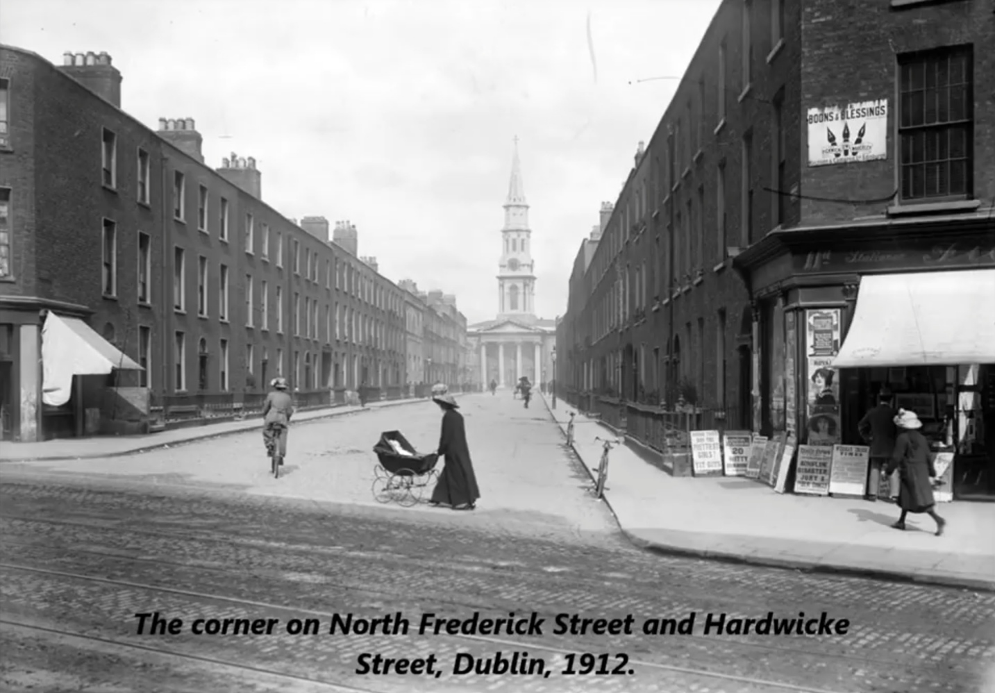eveline dubliners joyce - Sounstlessings The corner on North Frederick Street and Hardwicke Street, Dublin, 1912.