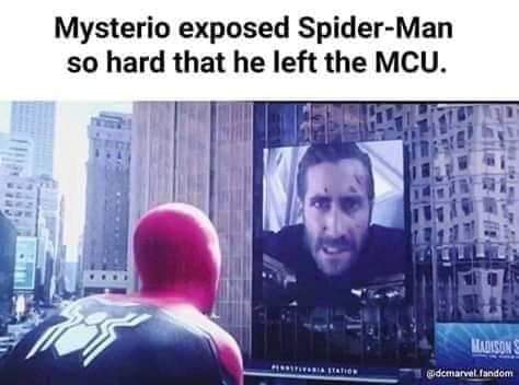 video - Mysterio exposed SpiderMan so hard that he left the Mcu. Mansons dcmarvel random
