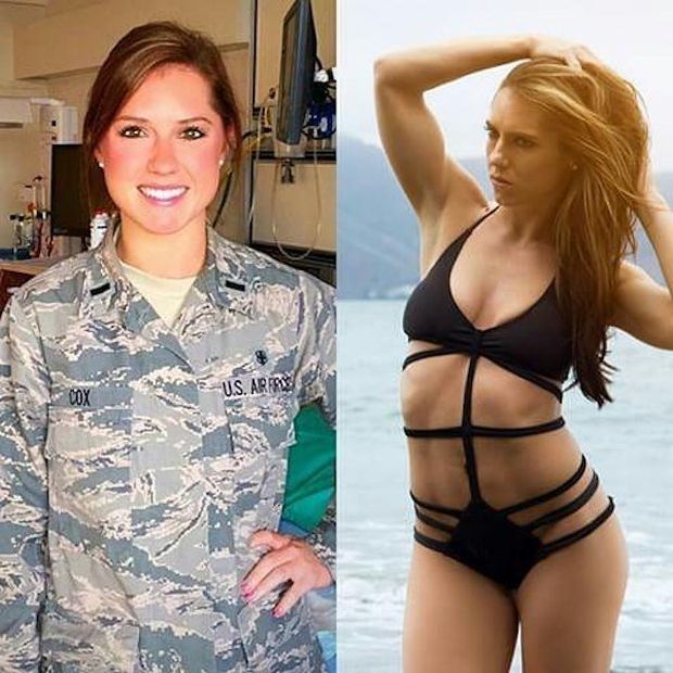 women in uniform - soldier girl bikini - &Us. Arfass Aidha,