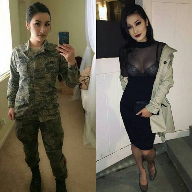 women in uniform - military uniform