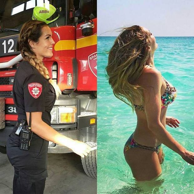 women in uniform - firefighter instagram - ABBy 12