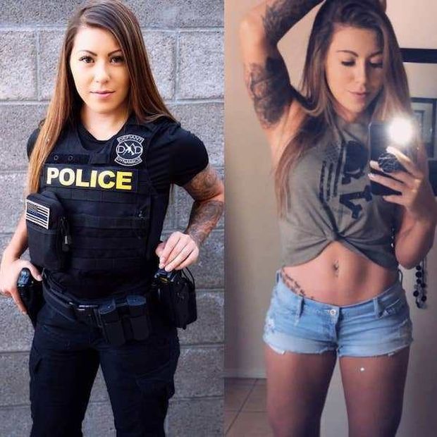 women in uniform - bluelinemini instagram - Au Dad Oo Police