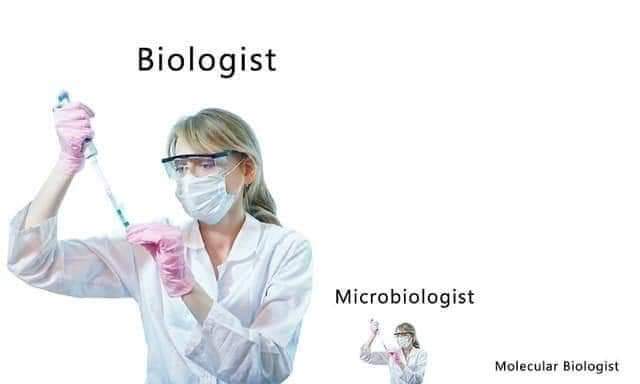 biologist memes - Biologist Microbiologist Molecular Biologist