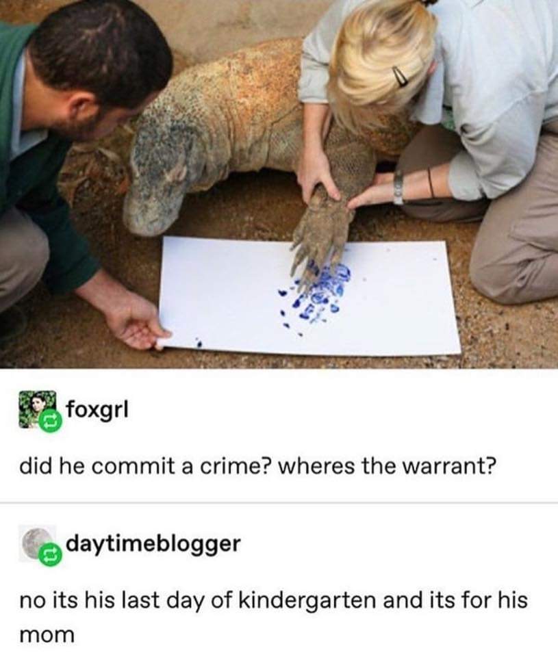 godzilla memes - foxgri did he commit a crime? wheres the warrant? daytimeblogger no its his last day of kindergarten and its for his mom