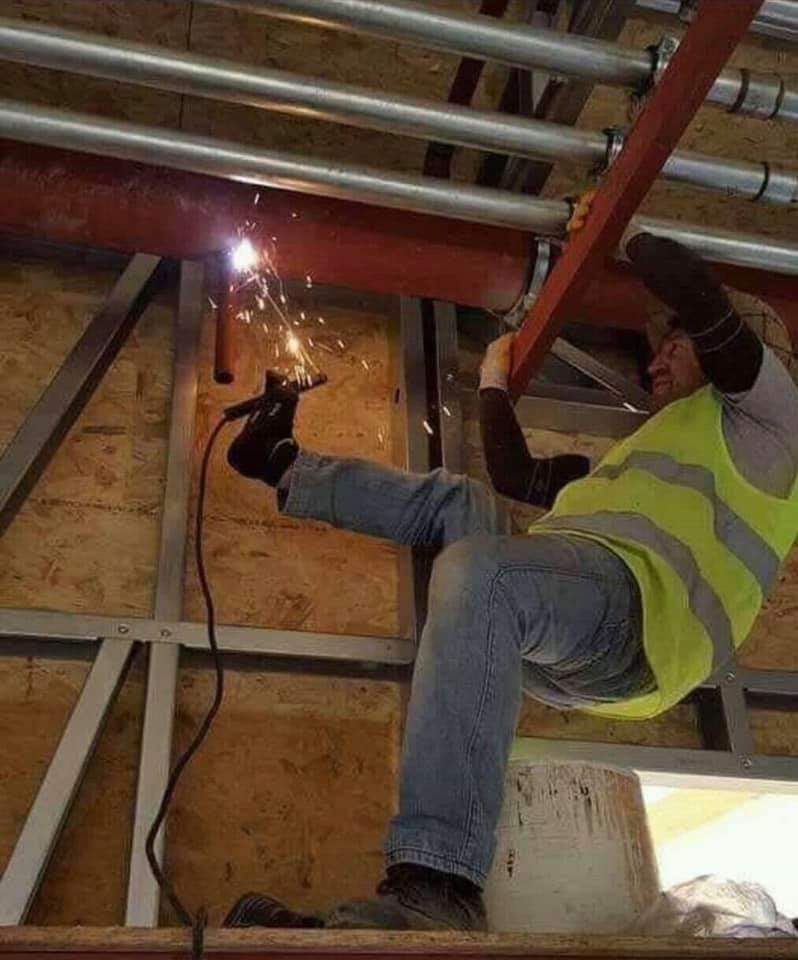 slavic meme - construction worker