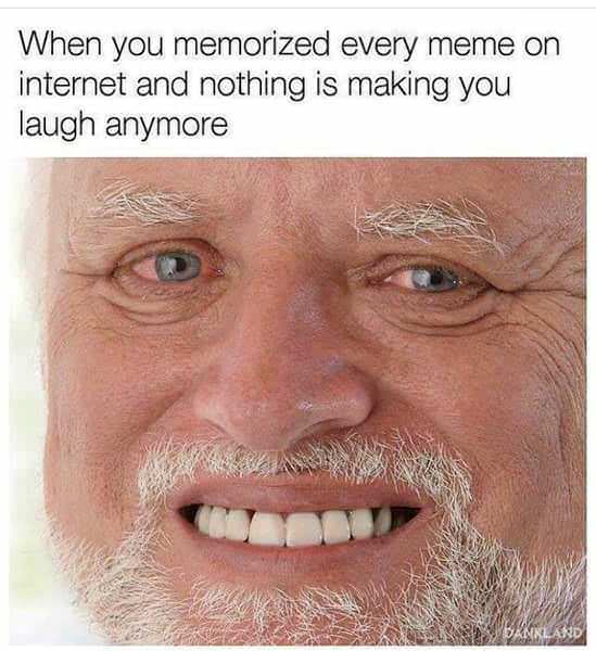 you memorized every meme - When you memorized every meme on internet and nothing is making you laugh anymore Sodankland